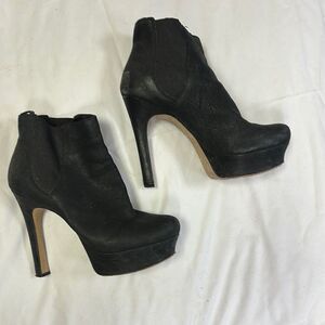 Black High Heel Ankle Boots